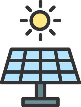 solar panel icono vector imagen. adecuado para móvil aplicaciones, web aplicaciones y impresión medios de comunicación.