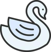 Swan icon vector image. Suitable for mobile apps, web apps and print media.