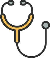 Stethoscope icon vector image. Suitable for mobile apps, web apps and print media.