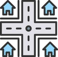 Street icon vector image. Suitable for mobile apps, web apps and print media.