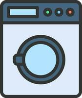 Washing Machine icon vector image. Suitable for mobile apps, web apps and print media.