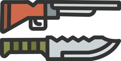 Weapon icon vector image. Suitable for mobile apps, web apps and print media.