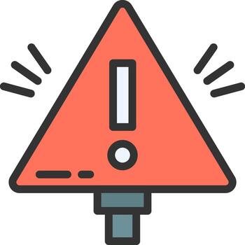 Warning Sign icon vector image. Suitable for mobile apps, web apps and print media.