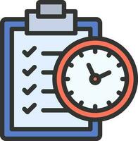 Time Management icon vector image. Suitable for mobile apps, web apps and print media.