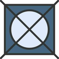 Tumble Dry icon vector image. Suitable for mobile apps, web apps and print media.
