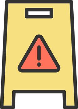 Wet Floor icon vector image. Suitable for mobile apps, web apps and print media.