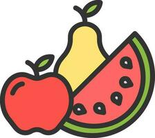 Fruit icon vector image. Suitable for mobile apps, web apps and print media.