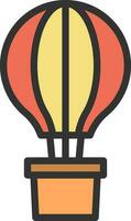 Hot Air Balloon icon vector image. Suitable for mobile apps, web apps and print media.