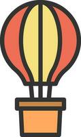 Hot Air Balloon icon vector image. Suitable for mobile apps, web apps and print media.