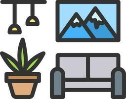 Home Decor icon vector image. Suitable for mobile apps, web apps and print media.