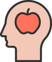 Healthy Mind icon vector image. Suitable for mobile apps, web apps and print media.