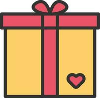 Gift icon vector image. Suitable for mobile apps, web apps and print media.