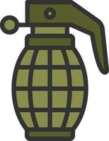 Grenade icon vector image. Suitable for mobile apps, web apps and print media.