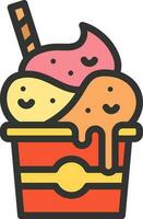 Ice Cream icon vector image. Suitable for mobile apps, web apps and print media.