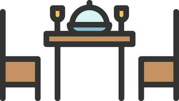 Dinner icon vector image. Suitable for mobile apps, web apps and print media.