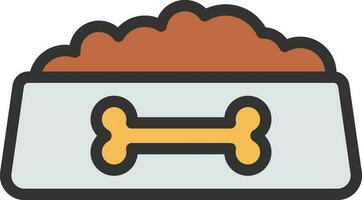 Dog Food icon vector image. Suitable for mobile apps, web apps and print media.