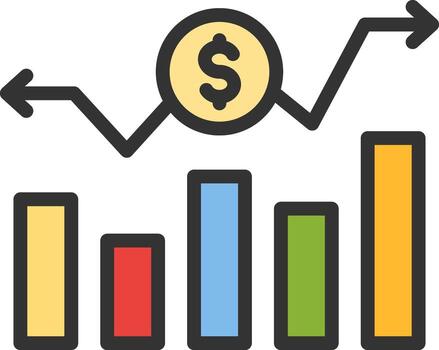 fluctuación icono vector imagen. adecuado para móvil aplicaciones, web aplicaciones y impresión medios de comunicación.