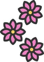 Flowers icon vector image. Suitable for mobile apps, web apps and print media.