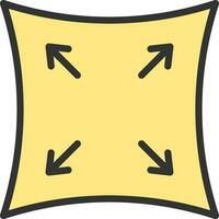 Elasticity icon vector image. Suitable for mobile apps, web apps and print media.