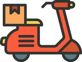 Delivery Bike icon vector image. Suitable for mobile apps, web apps and print media.