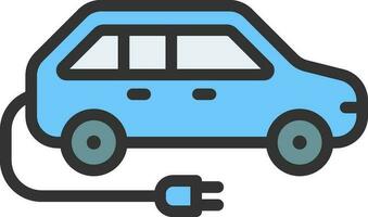 Electric Car icon vector image. Suitable for mobile apps, web apps and print media.