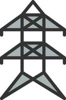 Electric Tower icon vector image. Suitable for mobile apps, web apps and print media.