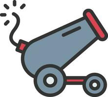 Cannon icon vector image. Suitable for mobile apps, web apps and print media.