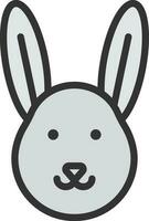 Bunny icon vector image. Suitable for mobile apps, web apps and print media.