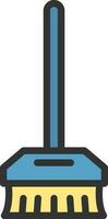 Broom icon vector image. Suitable for mobile apps, web apps and print media.