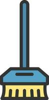 Broom icon vector image. Suitable for mobile apps, web apps and print media.