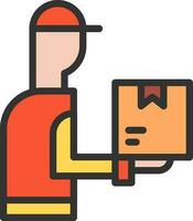 Delivery Man icon vector image. Suitable for mobile apps, web apps and print media.