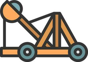 Catapult icon vector image. Suitable for mobile apps, web apps and print media.