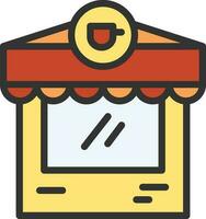 Coffee Shop icon vector image. Suitable for mobile apps, web apps and print media.