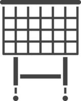 Trolley icon vector image. Suitable for mobile apps, web apps and print media.