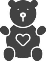 Teddy Bear icon vector image. Suitable for mobile apps, web apps and print media.