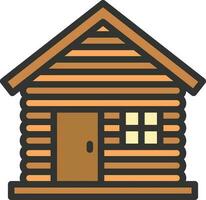 Cabin icon vector image. Suitable for mobile apps, web apps and print media.