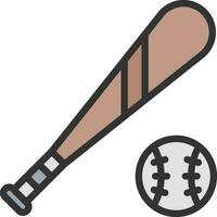 Baseball icon vector image. Suitable for mobile apps, web apps and print media.