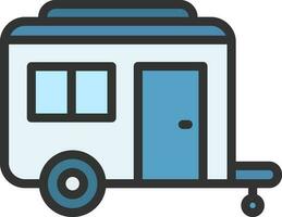 Caravan icon vector image. Suitable for mobile apps, web apps and print media.