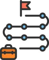 Career Path icon vector image. Suitable for mobile apps, web apps and print media.