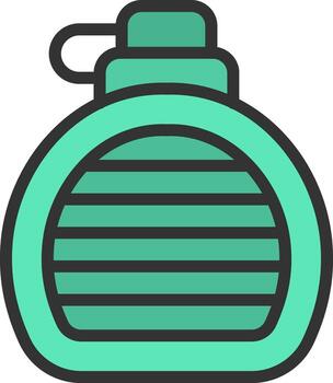 Canteen icon vector image. Suitable for mobile apps, web apps and print media.