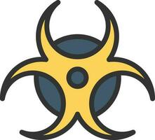 Biohazard Sign icon vector image. Suitable for mobile apps, web apps and print media.