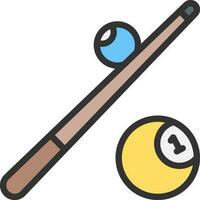 Billiard icon vector image. Suitable for mobile apps, web apps and print media.