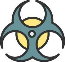 Biohazard icon vector image. Suitable for mobile apps, web apps and print media.