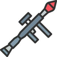 Bazooka icon vector image. Suitable for mobile apps, web apps and print media.