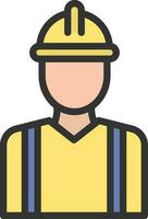 Builder icon vector image. Suitable for mobile apps, web apps and print media.