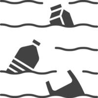 Water Pollution icon vector image. Suitable for mobile apps, web apps and print media.