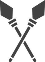 Spear icon vector image. Suitable for mobile apps, web apps and print media.