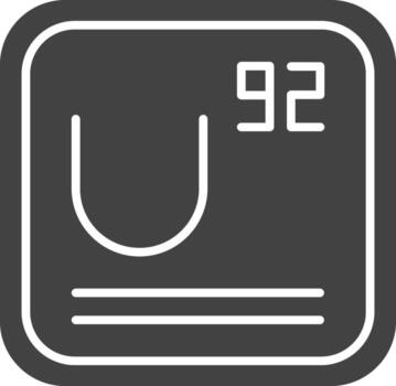 uranio icono vector imagen. adecuado para móvil aplicaciones, web aplicaciones y impresión medios de comunicación.