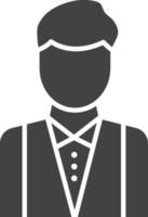 Waiter icon vector image. Suitable for mobile apps, web apps and print media.