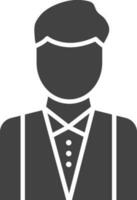 Waiter icon vector image. Suitable for mobile apps, web apps and print media.